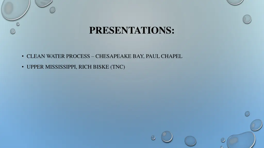 presentations