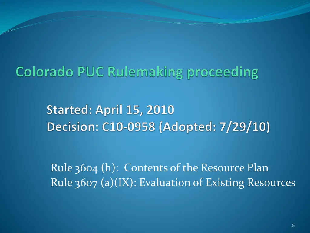 rule 3604 h contents of the resource plan rule