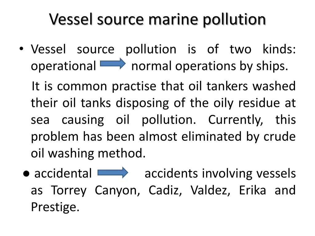 vessel source marine pollution
