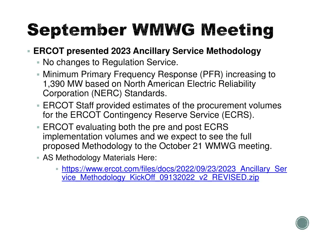 september wmwg meeting september wmwg meeting