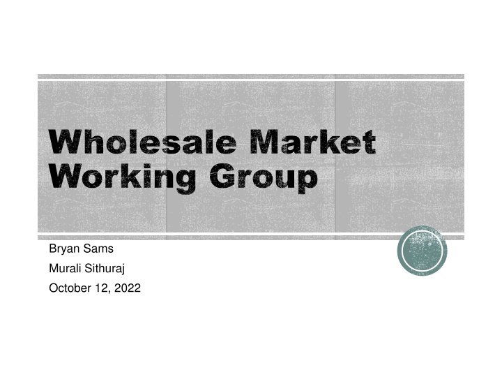 wholesale market wholesale market working working