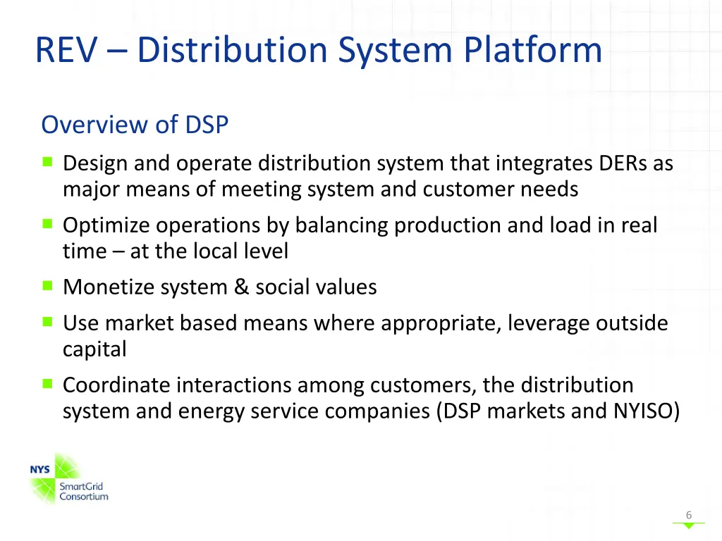 rev distribution system platform