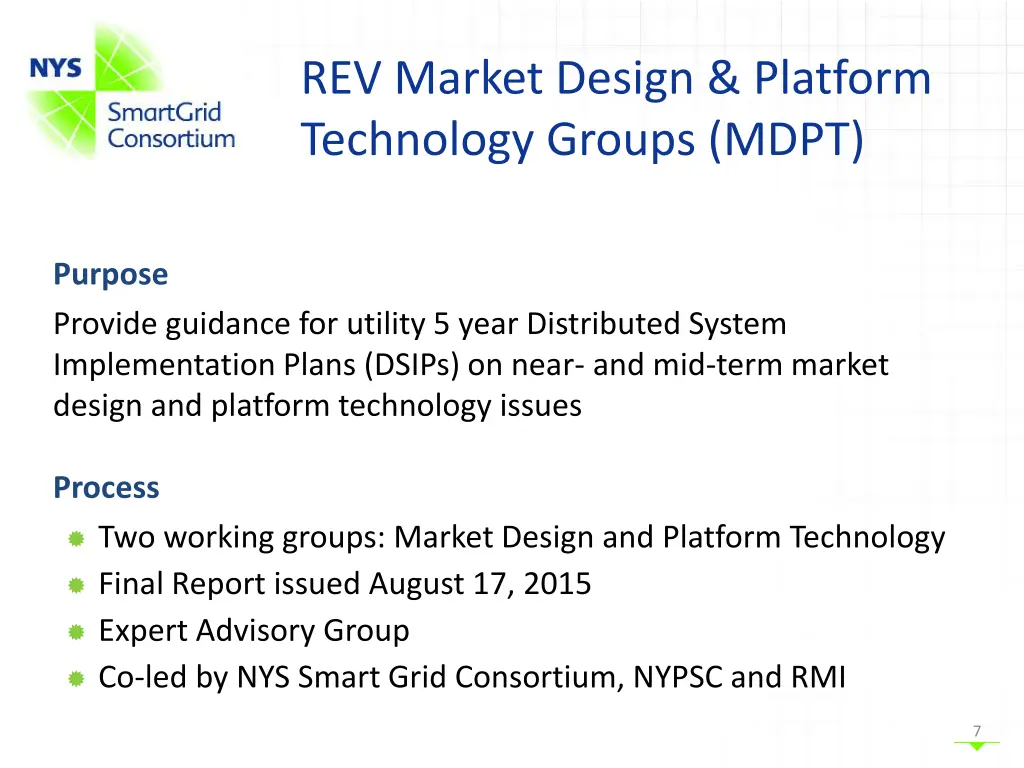 rev market design platform technology groups mdpt