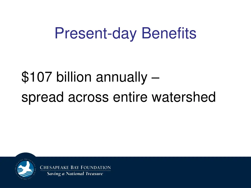 present day benefits