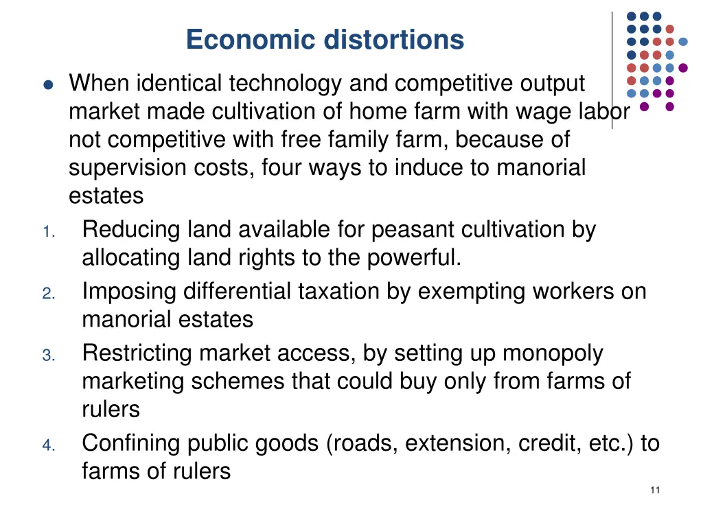 economic distortions