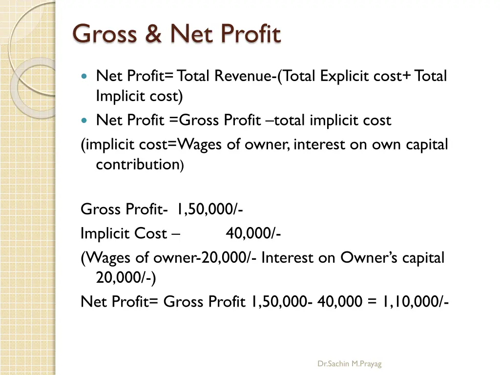 gross net profit 1