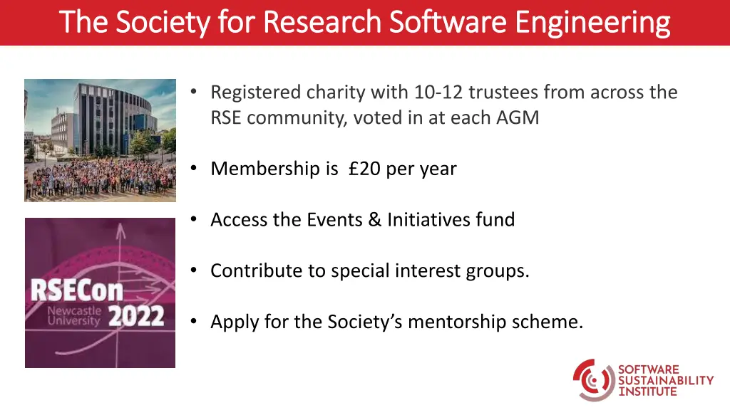 the society for research software engineering