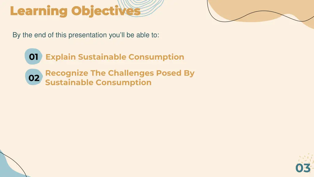 learning objectives learning objectives