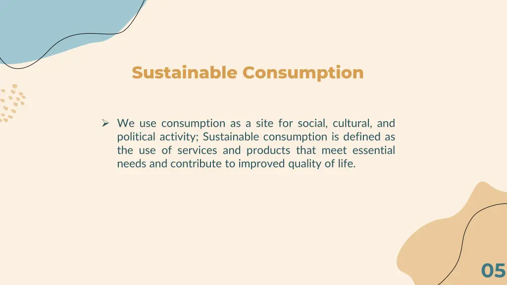 sustainable consumption