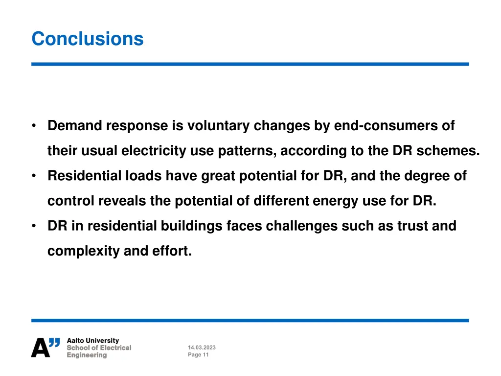 conclusions