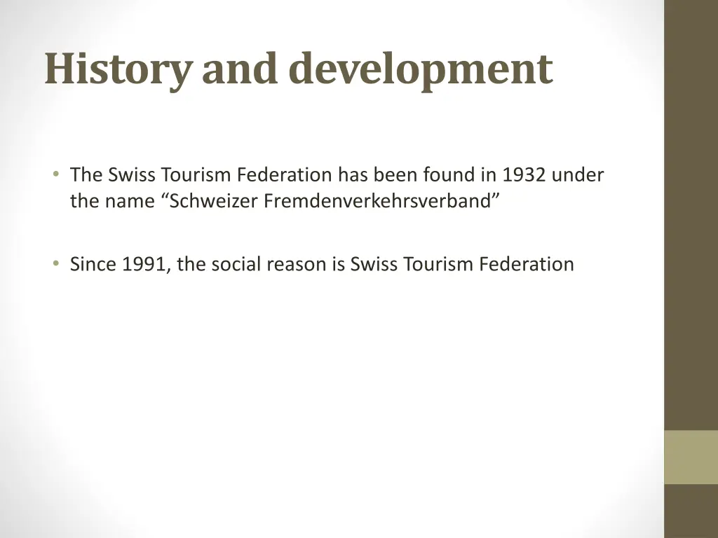 history and development