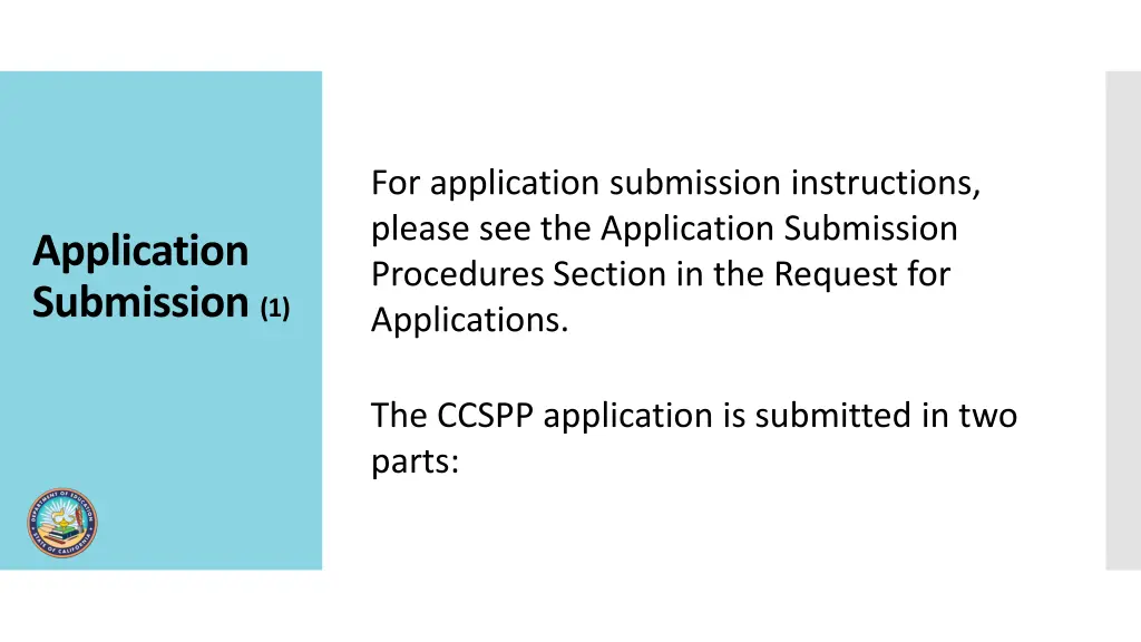 for application submission instructions please