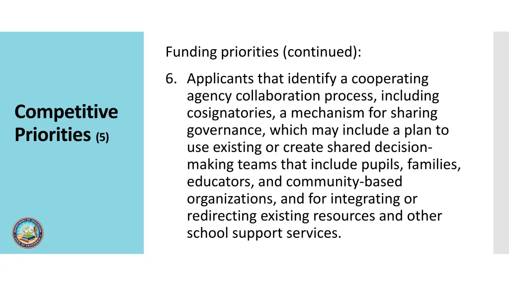 funding priorities continued 3
