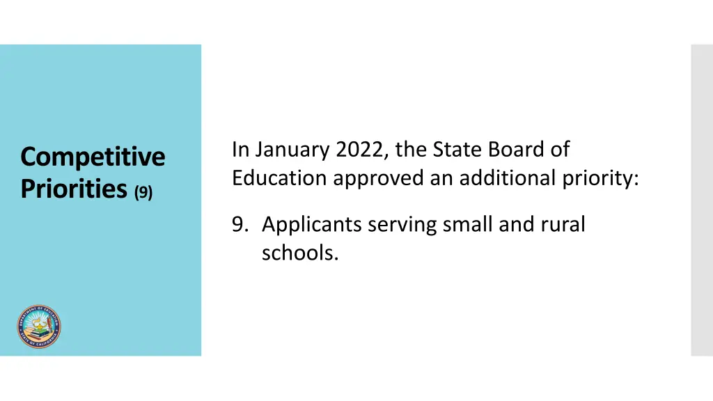 in january 2022 the state board of education