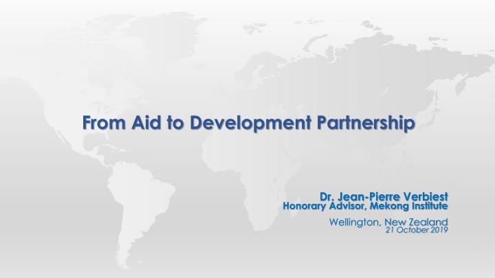 from aid to development partnership