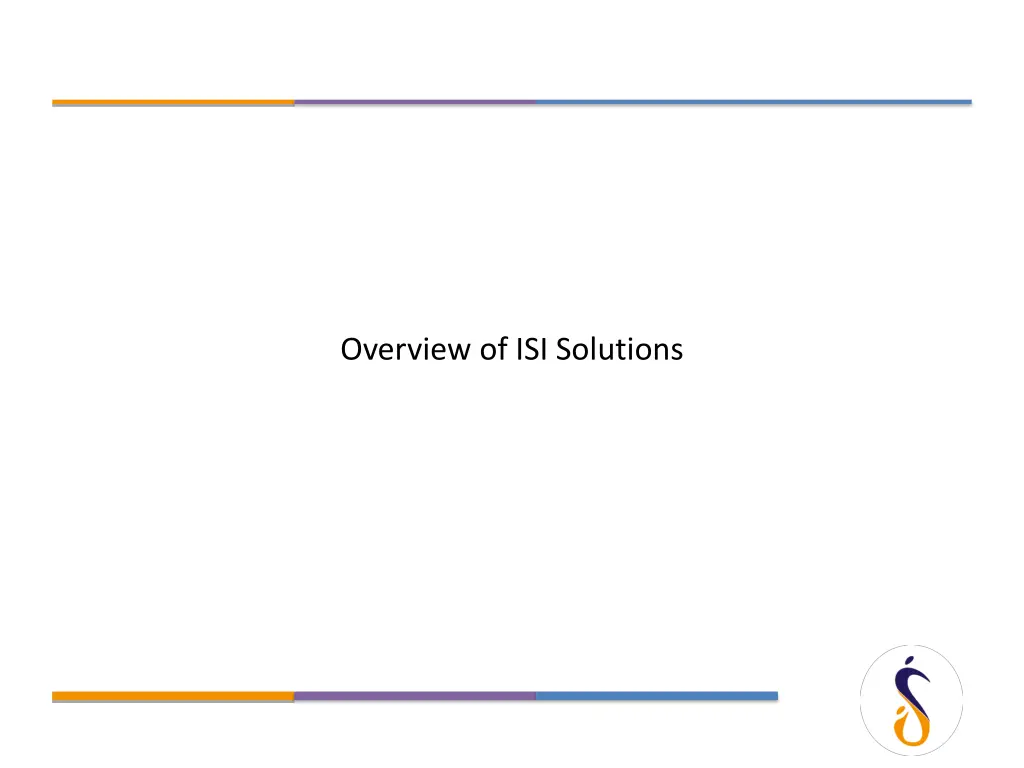overview of isi solutions