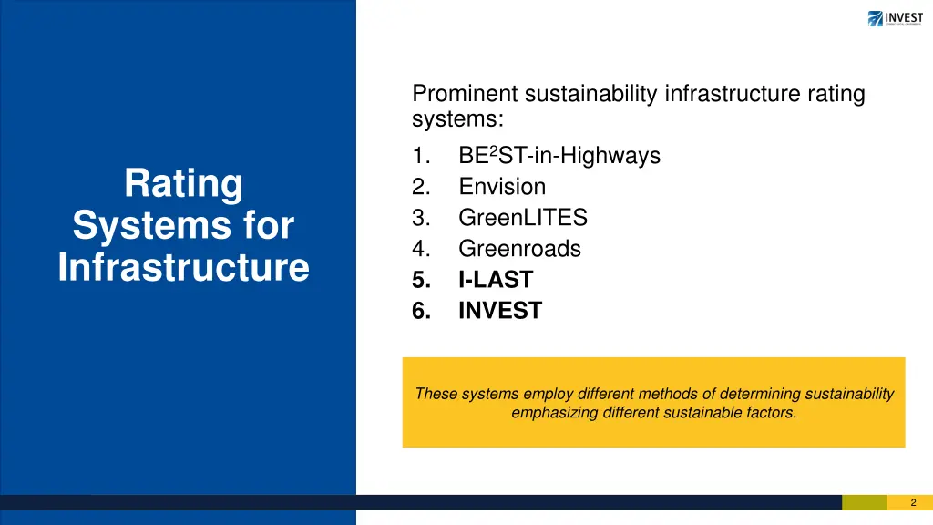 prominent sustainability infrastructure rating