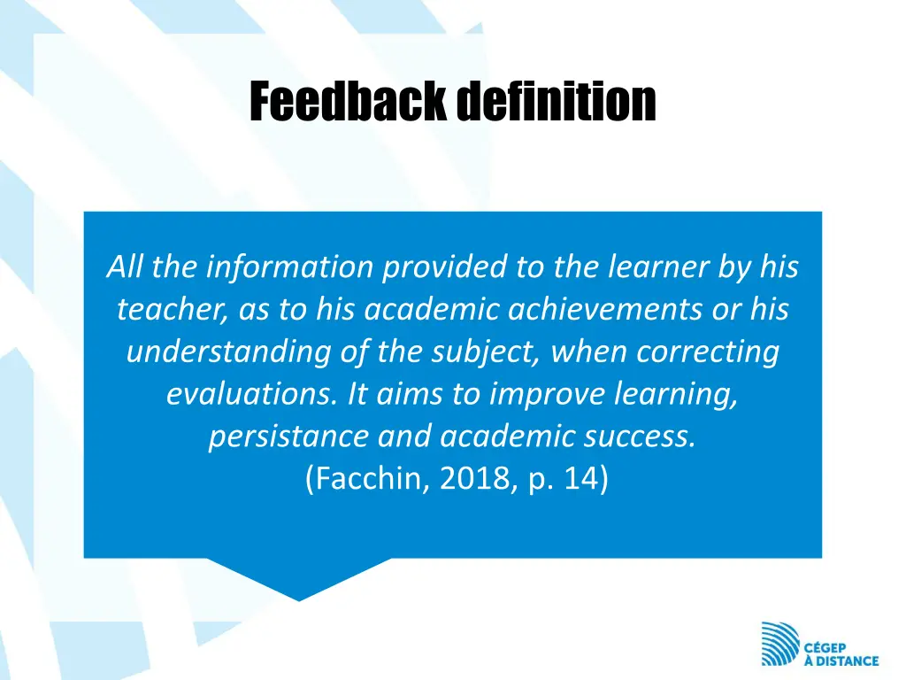 feedback definition
