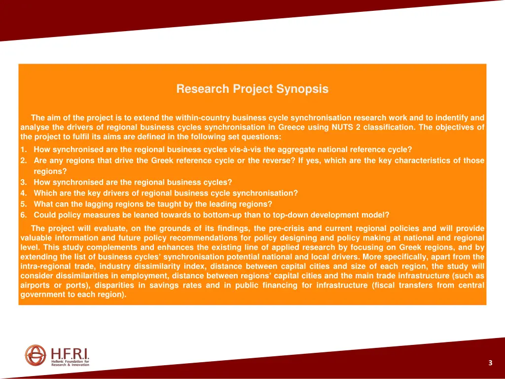 research project synopsis