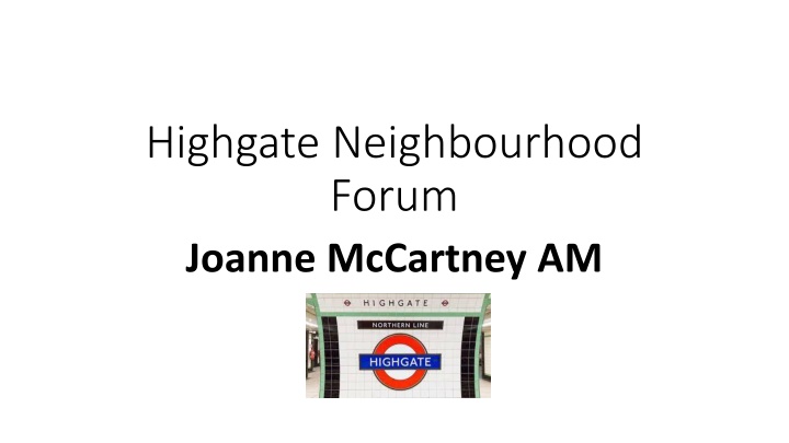 highgate neighbourhood forum joanne mccartney am