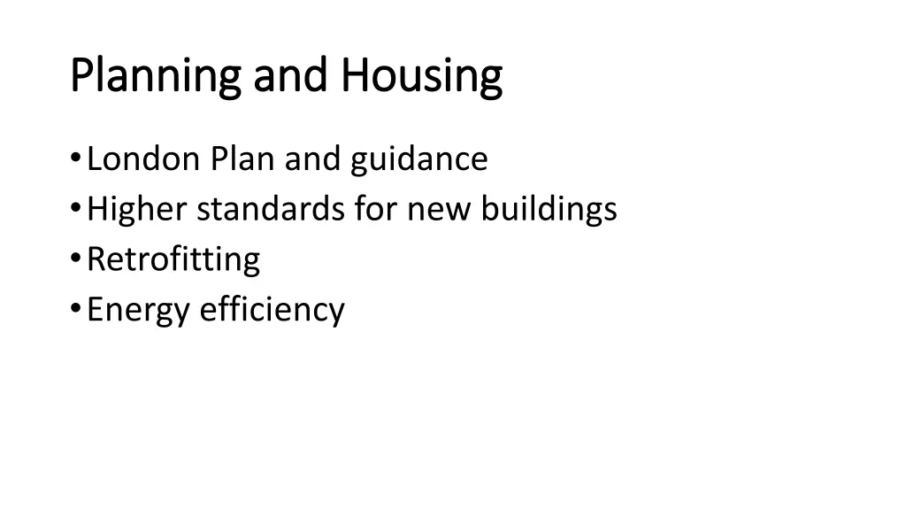 planning and housing planning and housing
