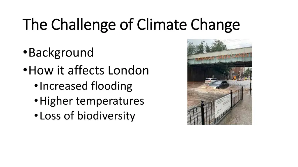 the challenge of climate change the challenge
