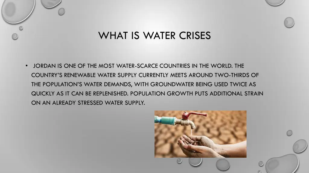 what is water crises