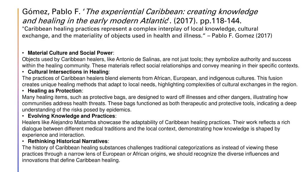 g mez pablo f the experiential caribbean creating