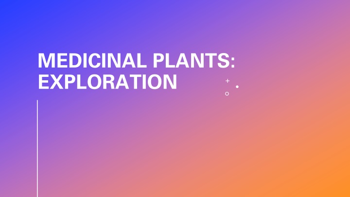 medicinal plants exploration