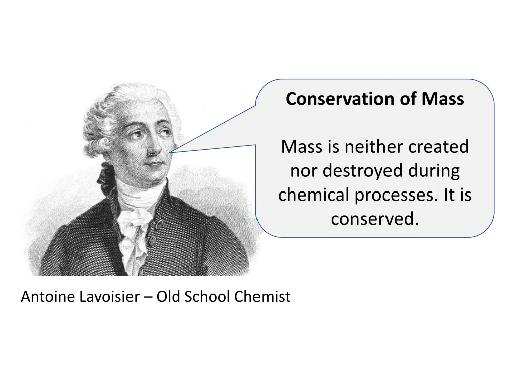 conservation of mass