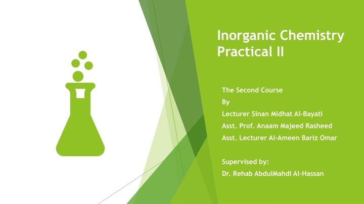 inorganic chemistry practical ii