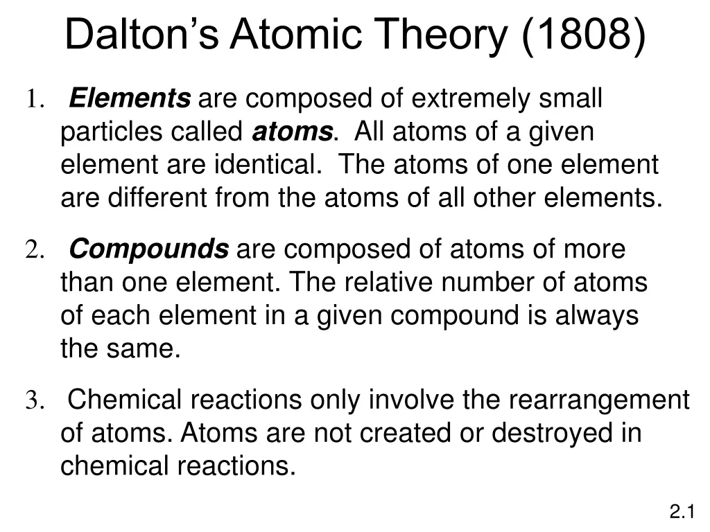 dalton s atomic theory 1808