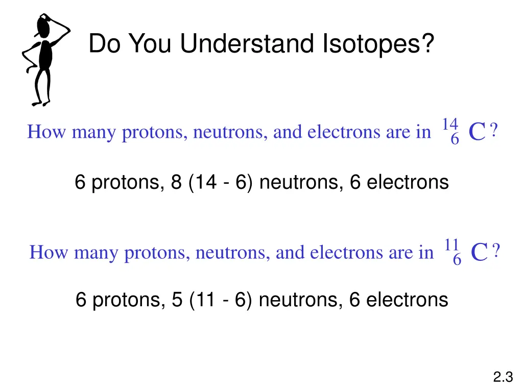 do you understand isotopes