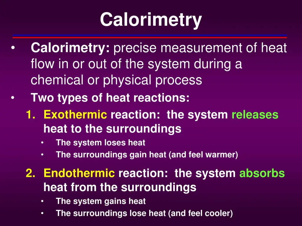 calorimetry