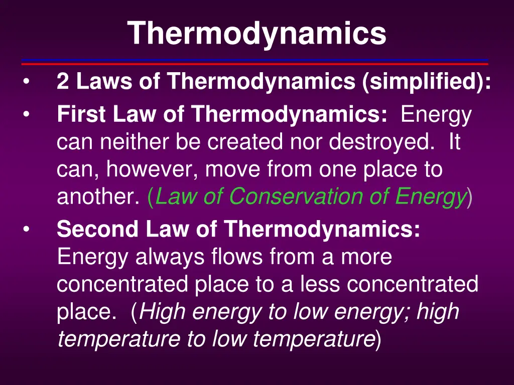 thermodynamics