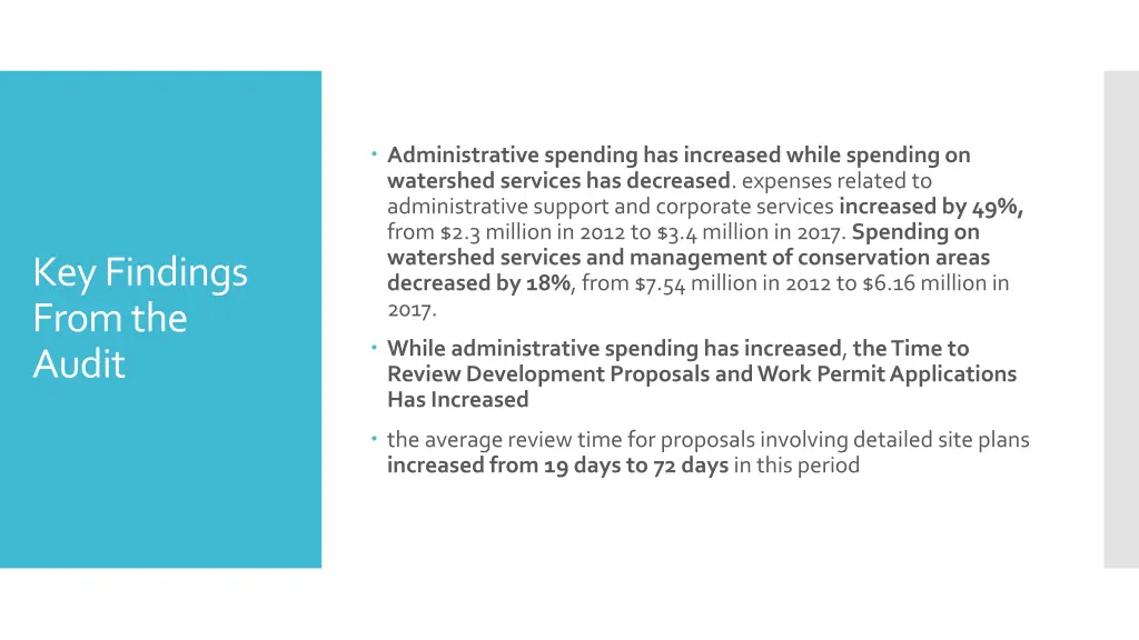 administrative spending has increased while
