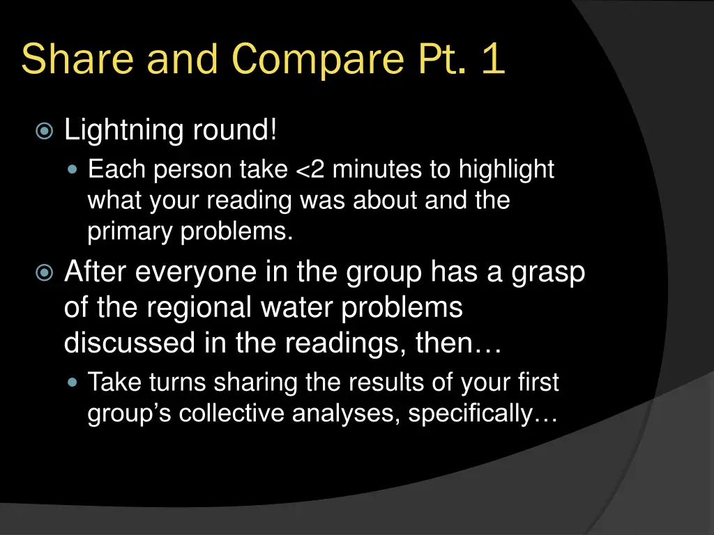 share and compare pt 1