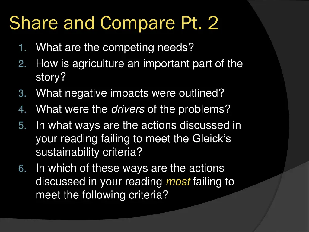 share and compare pt 2