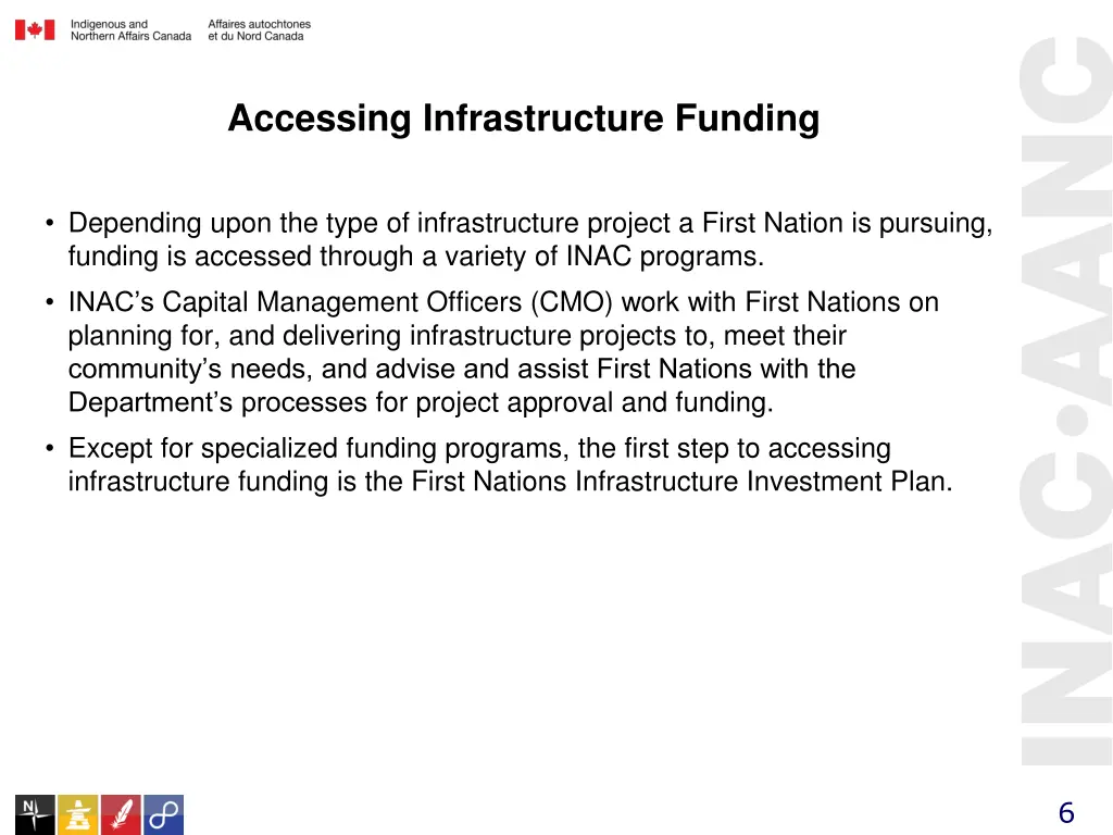 accessing infrastructure funding
