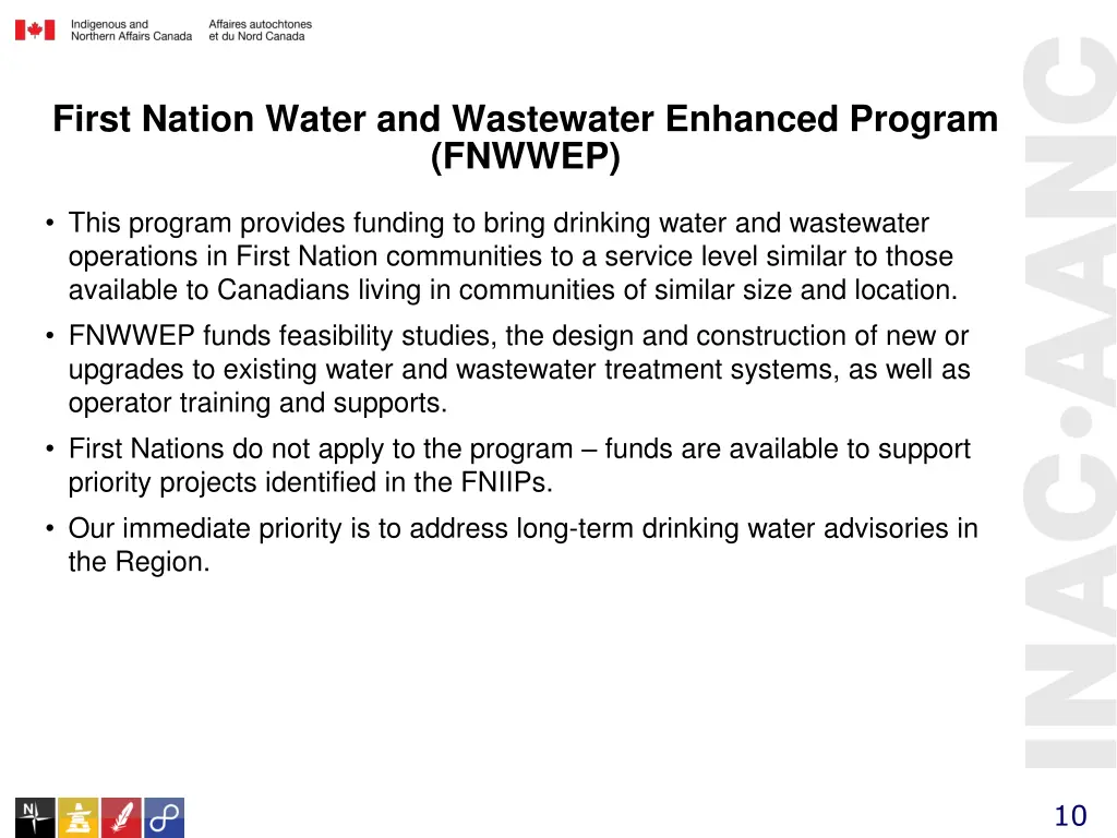first nation water and wastewater enhanced