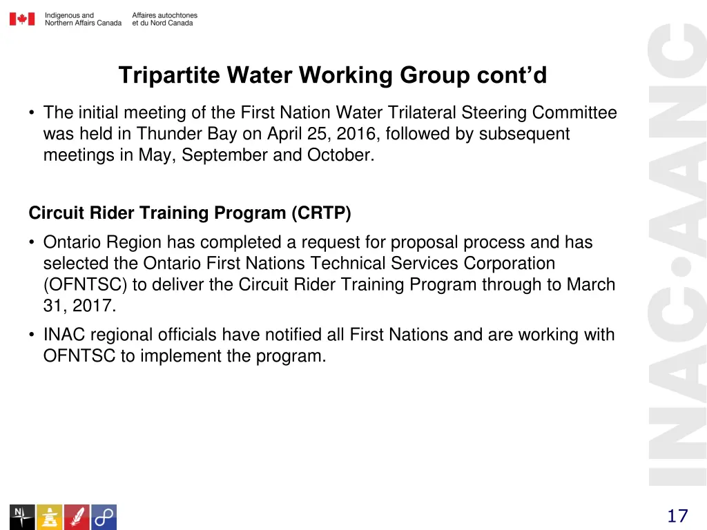 tripartite water working group cont d