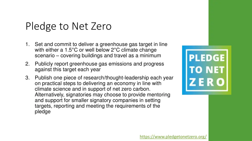 pledge to net zero 1