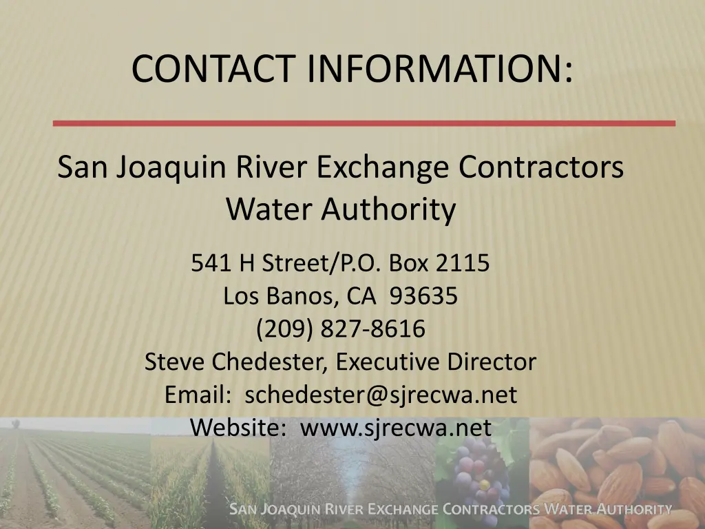 contact information