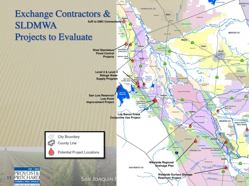 exchange contractors sldmwa projects to evaluate