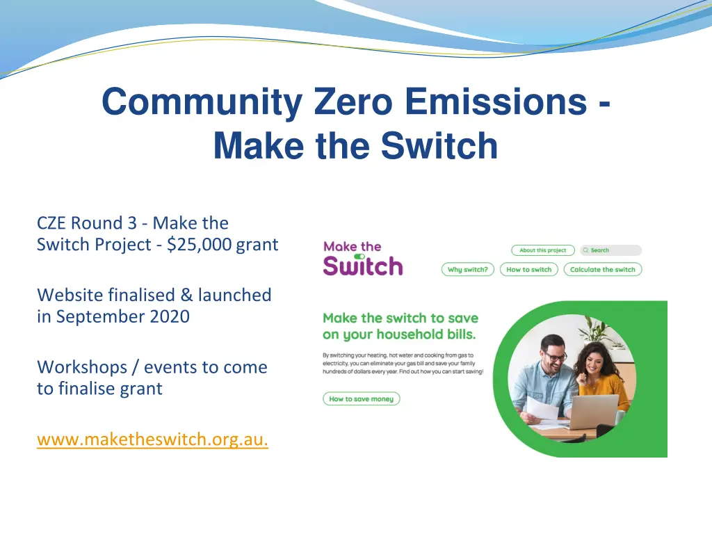 community zero emissions make the switch