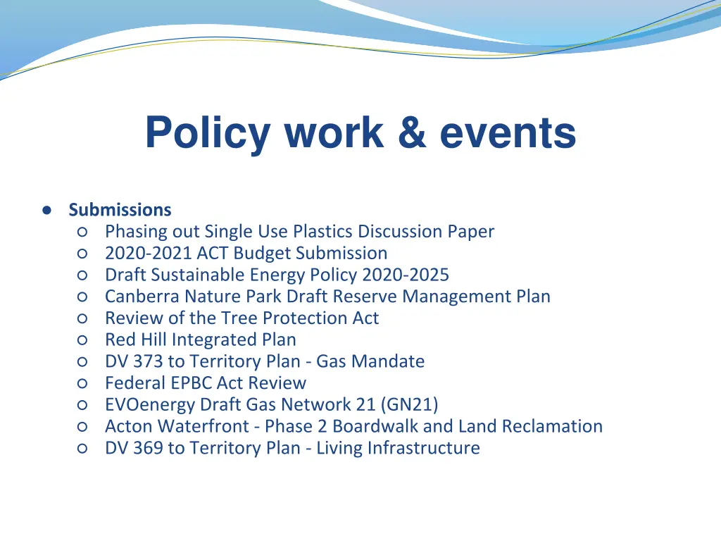policy work events 1