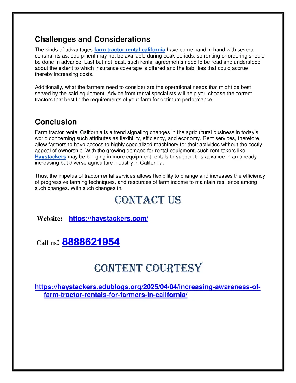 challenges and considerations
