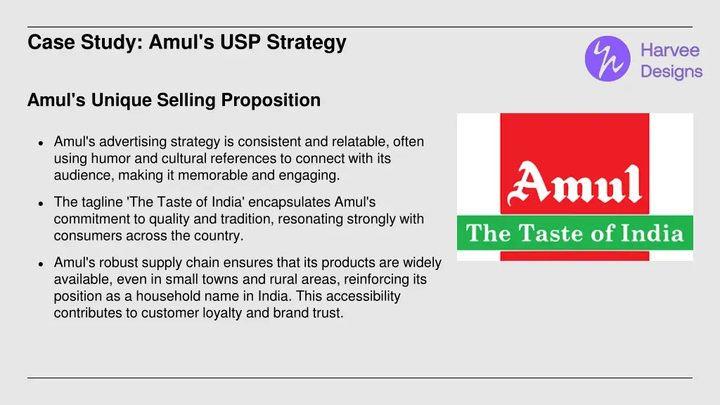 case study amul s usp strategy
