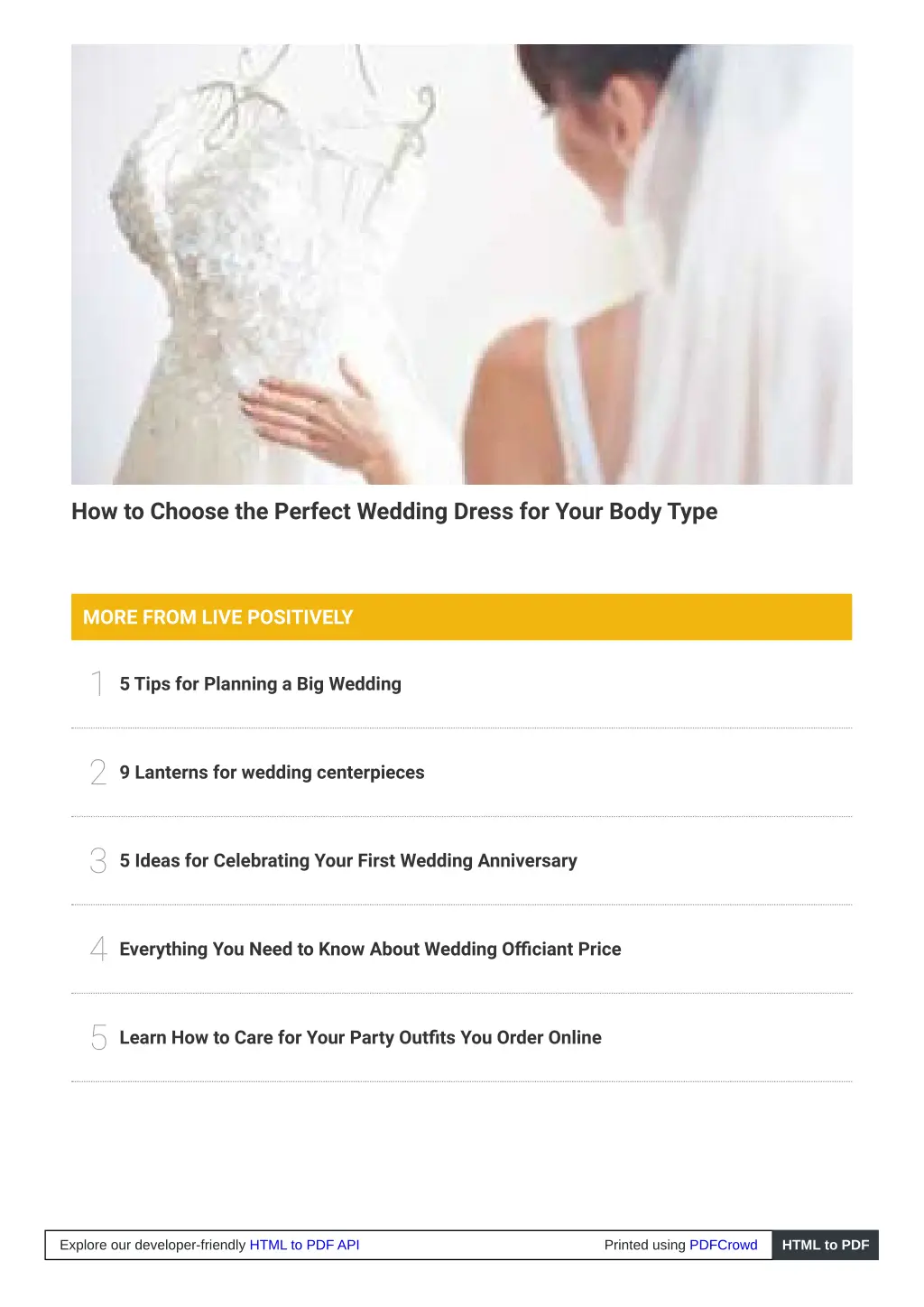 how to choose the perfect wedding dress for your