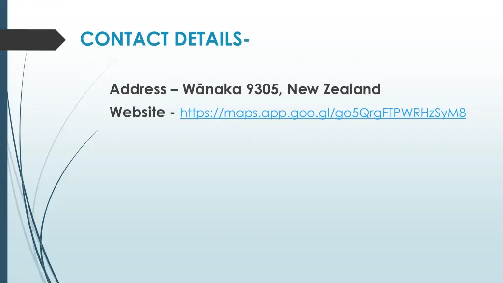 contact details